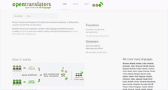 Desktop Screenshot of opentranslators.org